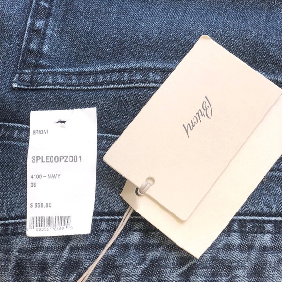 Men Brand New Brioni Pants Color Navy - Picture 3 of 5